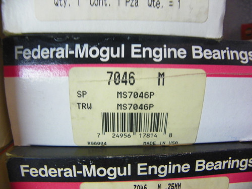 Federal Mogul Engine Bearings 7046M