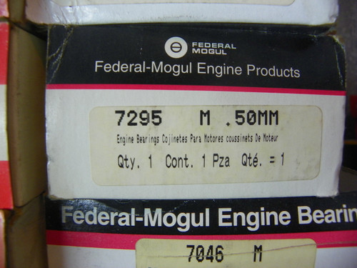 Federal Mogul Engine Bearings 7295M.50MM