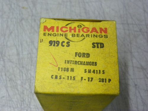 Michigan 919CS Camshaft Bearing Set for 1969-1980 Ford 250 Inline 6 restoration.