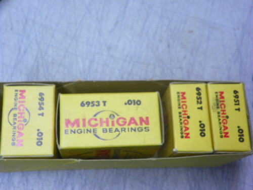 Michigan 753T .010 Undersize Main Bearing Set for 1953-1955 GMC Truck 235 261 Engine restoration.