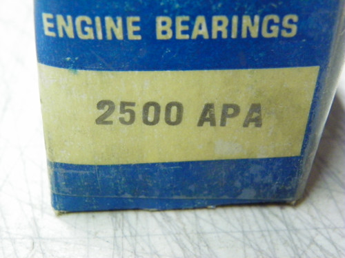Sealed Power 2500APA (2500RAA) Connecting Rod Bearing Set (8) for Buick V6 V8 and GM 151 L4 restoration.
