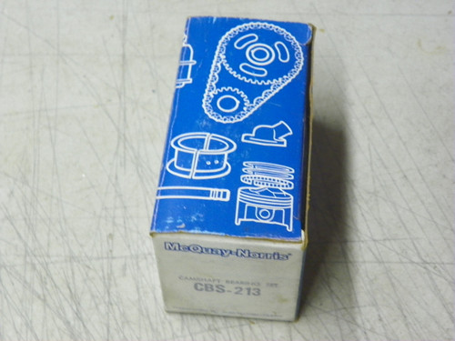 McQuay-Norris CBS-213 NOS Camshaft Bearing Set for 1963-1990 Chevrolet GMC L6 restoration.