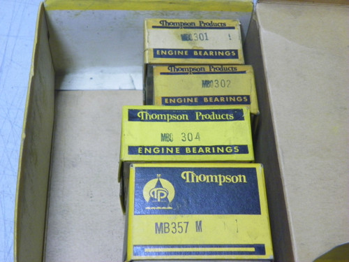 Thompson Products MS-301A STD Main Bearing Set for 1937-1948 Chevrolet 216 235 Inline-6 engine restoration.