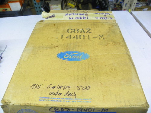 Ford C8AZ-14401-M Main Under Dash Wiring Harness for 1968 Galaxie restoration