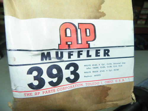 AP 393 Muffler for 1945-1965 Willys Jeep restoration - Image 2