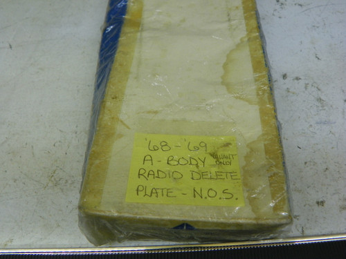 Chrysler 2864535 Radio Delete Plate for 1968-1969 A-Body Valiant restoration - Image 2