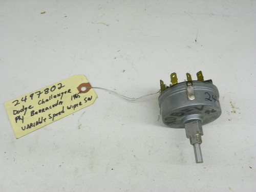 Mopar 2497802 Wiper Switch for 1965 Dodge Plymouth restoration. NOS out of original box. - Image 1