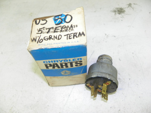 Mopar 2097628 Ignition Switch for 1960-1967 Dodge Plymouth Chrysler restoration. - Image 1