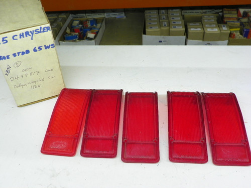Chrysler 2449817 Tail Light Lens for 1964 Dodge and Chrysler restoration. - Image 1