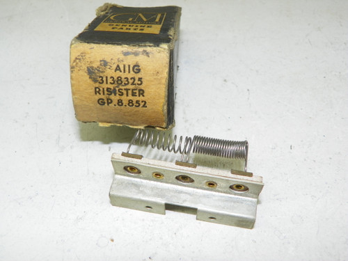 GM 3138325 Heater Blower Motor Resistor for 1957-1958 Oldsmobile 88 98 restoration. - Image 1