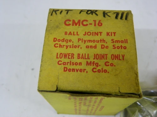 Carlson CMC-16 Ball Joint Kit for Dodge Plymouth Chrysler De Soto restoration - Image 2