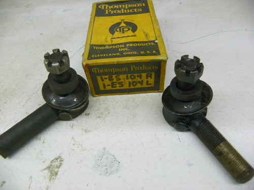 Thompson Products ES-104R ES-104L Left and Right Outer Tie Rod End Pair for 1934-1947 Hudson restoration. - Image 1