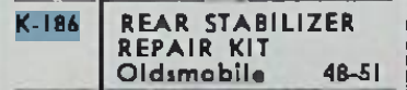 Monmouth KA-852 K-186 Rear Stabilizer Repair Kit for 1948-1951 Oldsmobile restoration. - Image 2