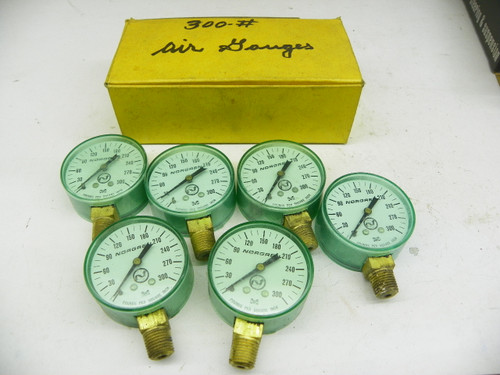 Norgren 300 PSI Air Pressure Gauge for vintage industrial and automotive applications. - Image 1