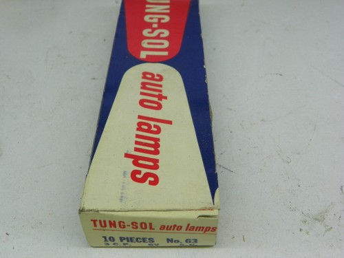 TUNG-SOL 63 Auto Lamp Bulb 6V Single Contact for restoration. - Image 1