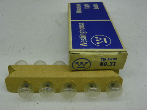 Westinghouse 31 Miniature Light Bulbs for vintage auto restoration. - Image 1