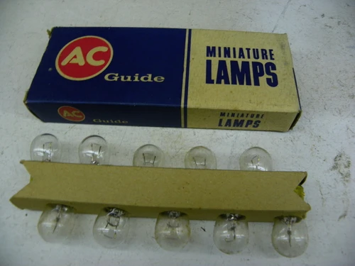 AC Guide L1004 Miniature Lamps 12V 15CP BA15d Base 10-Pack restoration - Image 1