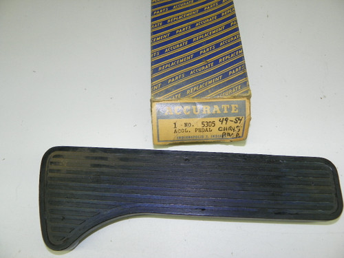 Accurate 5305 Accelerator Pedal Pad for 1949-1954 Chrysler Dodge DeSoto Plymouth Passenger Car restoration. - Image 1