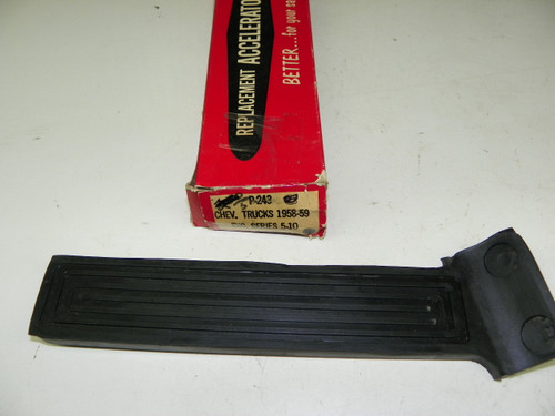 Aftermarket P-243 Accelerator Pedal for 1958-1959 Chevrolet Trucks 1 Ton & Up restoration. - Image 1