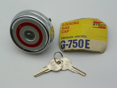 Stant Locking Fuel Gas Tank Cap G-750E NOS! Made in USA Comes with two keys.