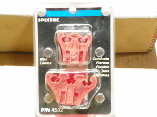 Spectre 4592 Chrome Red Wire Looms 7 & 8 mm Spark Plug Wire Set of 6