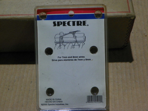 Spectre 4592 Chrome Red Wire Looms 7 & 8 mm Spark Plug Wire Set of 6