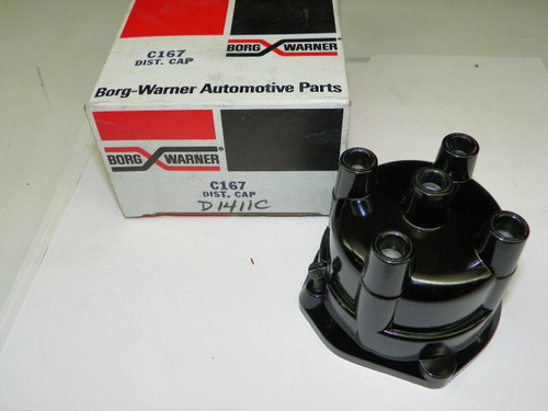 Borg-Warner C167 Distributor Cap for 1962-74 Chevrolet GMC Pontiac restoration. - Image 1