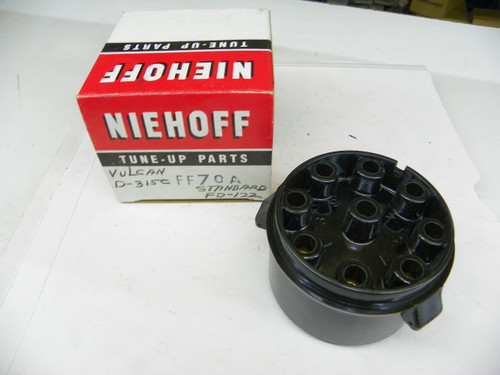 Niehoff FF-70A Distributor Cap for 1946-1947 Ford Deluxe Super Deluxe 1946-1948 Mercury Eight Flathead V8 restoration. - Image 1