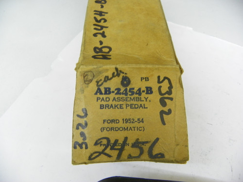 Ford AB-2454-B Brake Pedal Pad Assembly for 1952-1954 Ford Fordomatic restoration. - Image 2
