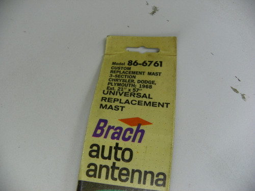 Brach 86-6761 Auto Antenna Mast for 1968 Chrysler Dodge Plymouth restoration. - Image 2