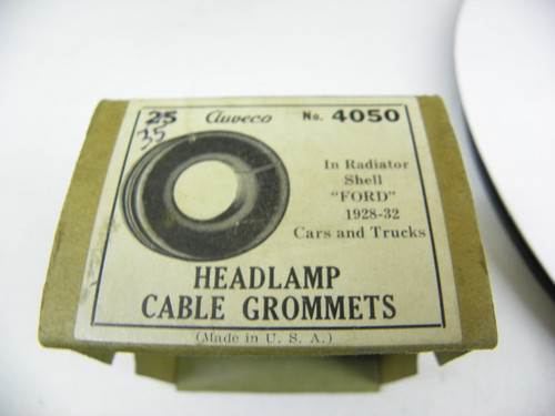 Auveco 4050 Headlamp Cable Grommet for 1928-1932 Ford Cars & Trucks in radiator shell restoration. - Image 2