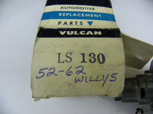 Vulcan LS-130 Ignition Starter Switch for 1952-1962 Willys with lock cylinder restoration. - Image 1