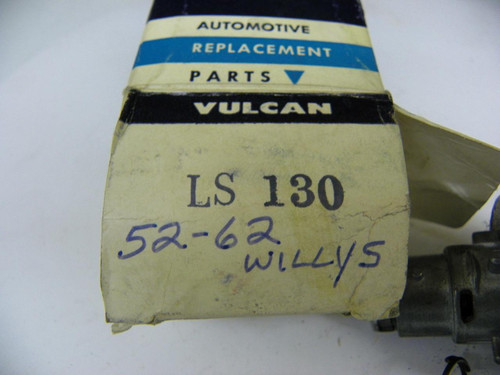 Vulcan LS-130 Ignition Starter Switch for 1952-1962 Willys with lock cylinder restoration. - Image 1
