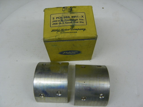 NOS Vintage Ford 99A-6211-X Full-Floating Rod Bearing Pair for 1939-1948 Flathead V8 restoration. - Image 1
