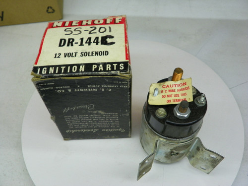Niehoff SS-201 Starter Solenoid for 1954-1964 Buick Chevrolet Cadillac Oldsmobile Corvette restoration. - Image 1