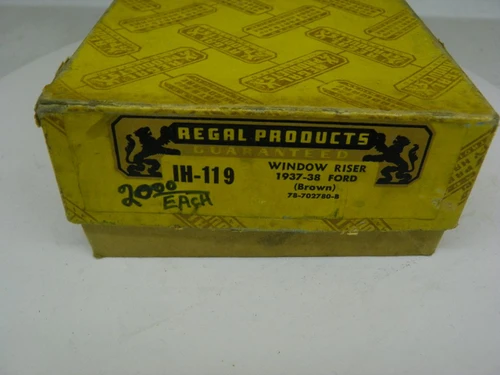 Regal Products IH-119 Window Riser Handle Set for 1937-1938 Ford Brown restoration. - Image 1