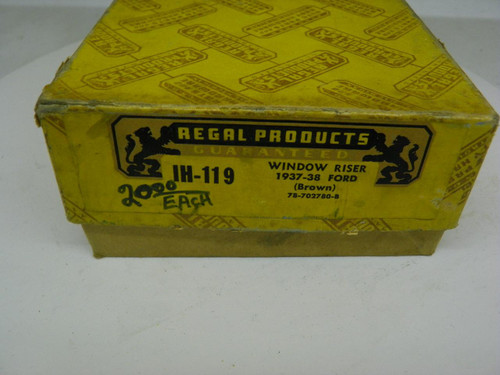Regal Products IH-119 Window Crank Handle Pair for 1937-1938 Ford NORS restoration. - Image 1