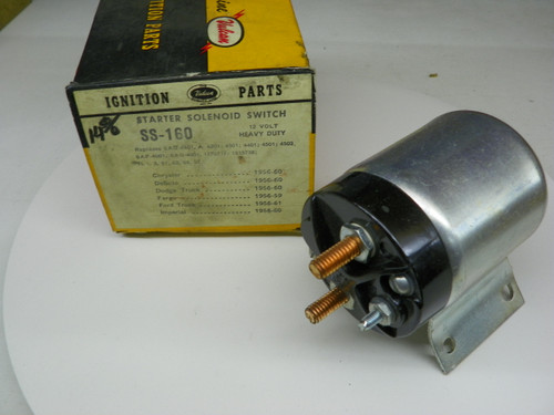 Vulcan SS-160 Starter Solenoid Switch for 1956-61 Chrysler Dodge Ford Truck restoration. - Image 1