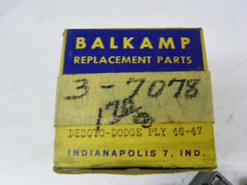 Balkamp 3-7078 Ignition Lock Cylinder for 1946-1947 DeSoto Dodge Plymouth restoration. - Image 2