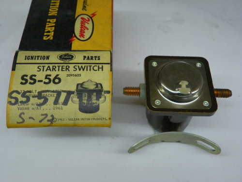 Vulcan SS-577 Starter Switch for 1961 Dodge Lancer Plymouth Valiant w/Automatic Transmission 12V restoration. - Image 1