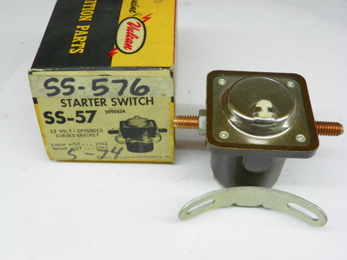 Vulcan SS-57 Starter Switch for 1961 Dodge Lancer Plymouth Valiant 12V restoration. - Image 1