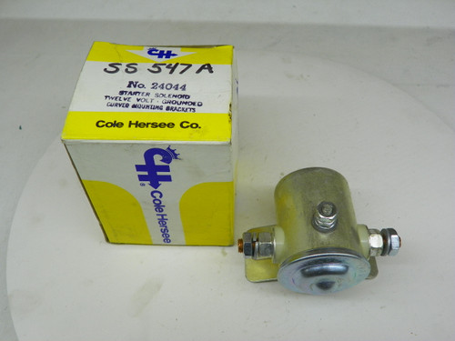 Cole Hersee SS-547A Starter Solenoid for 1950-1973 GMC IHC Jeep trucks 12V grounded restoration. - Image 1
