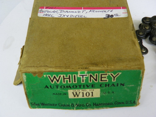 Whitney W101 Automotive Chain for Autocar Diamond T Kenworth Herc JXY Diesel restoration. - Image 2