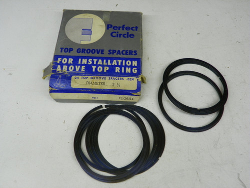 Perfect Circle NO.1 Top Groove Spacers .024 for vintage engine restoration. - Image 1