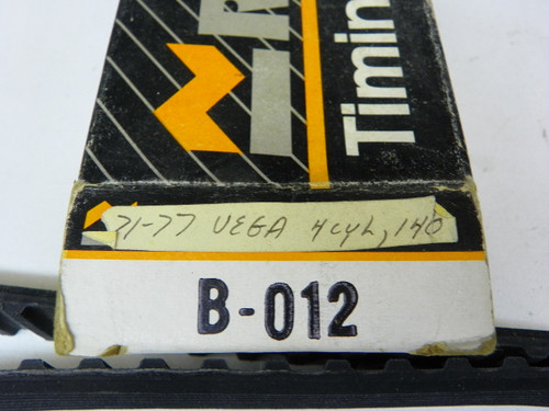Rockford B-012 Timing Belt for 1971-1977 Chevrolet Vega 4 Cylinder 140ci restoration. - Image 2