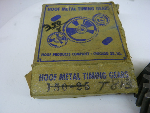 Hoof 150-1-25 Timing Gear NORS for vintage engine restoration. - Image 2
