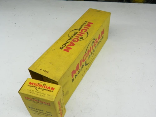 Michigan 7300 A CAP .001 Connecting Rod Bearings (8 Pair) for vintage engine restoration. - Image 1