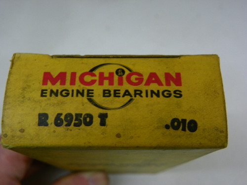 Michigan R6950T .010 Connecting Rod Bearings for 1953-1963 Chevrolet GMC 235 261 I6 engine restoration. - Image 2