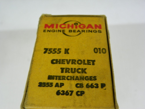 Michigan 7555 K 010 Connecting Rod Bearings for 1963-1974 Chevrolet GMC Pontiac Truck Car restoration. - Image 2