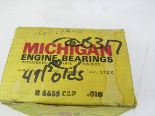 Michigan R6655 CAP .010 Connecting Rod Bearings NORS for 1949-1956 Oldsmobile Pontiac GMC V8 restoration. - Image 2